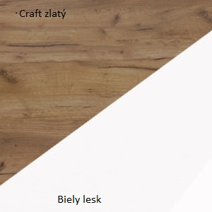 Product detail of ArtCross TV stolek KING | 01 Barva: Craft zlatý / bílý lesk