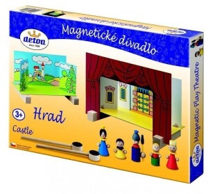 Product detail of Magnetické divadlo Hrad s dřevěnými figurkami v krabici
