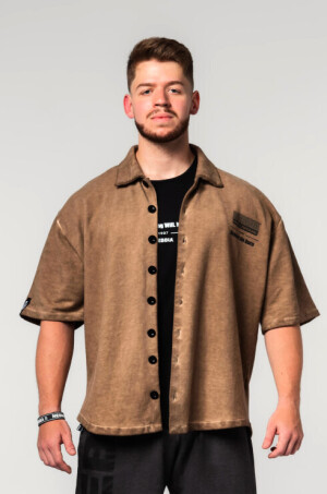 Product detail of Nebbia Washed-off oversized košile 90s THROWBACK 347