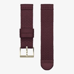 Product detail of Suunto Suunto 20mm Athletic 5 Braided Textile Strap Burgundy Gold Size S