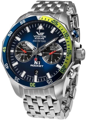 Product detail of Vostok Europe N-1 Rocket Chrono Line 6S21-225A708B