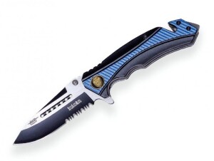 Product detail of Joker záchranářský nůž SAO blue Aluminium Handle s pouzdrem