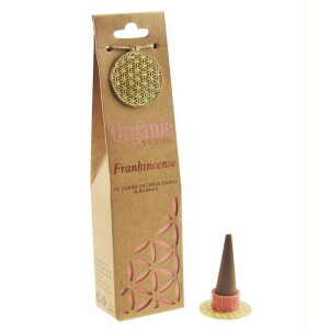 Product detail of Sada vonných organických františků s keramickým stojánkem, 12 ks, Frankincense