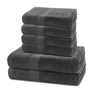 Product detail of DecoKing Sada ručníků a osušek Marina charcoal, 4 ks 50 x 100 cm, 2 ks 70 x 140 cm