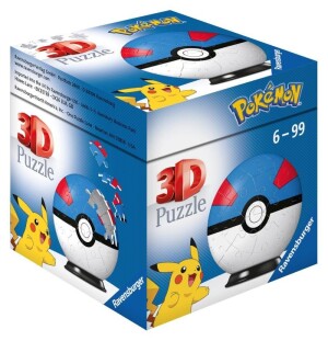 Product detail of 3D Puzzle-Ball: Pokémon Super Ball 54 dílků