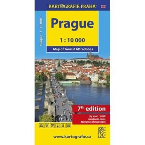 Product detail of Prague - Map of Tourist Attractions /1:10 tis.