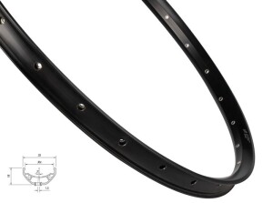 Product detail of MACH 1 Ráfek MACH1 TRUCKY 30 DISC 622x30, 28 děr, černý