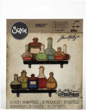 Product detail of SIZZIX Thinlits vyřezávací kovové šablony - lahve 28 ks