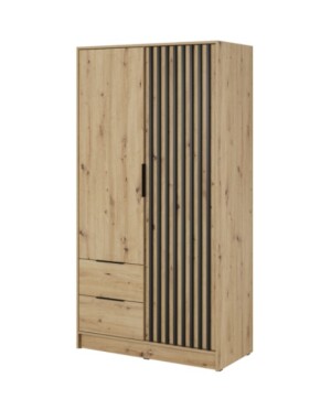 Product detail of ArtPS Šatní skříň KELLY 2D bez zrcadla | dub artisan