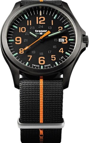 Product detail of Traser P67 Officer Pro GunMetal Black/Orange Nato