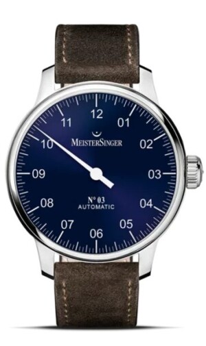Product detail of MeisterSinger N°03 AM908 - Tmavě hnědý semišový řemínek
