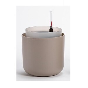Product detail of Plastia Samozavlažovací květináč Tolita hnědá, pr. 16 cm