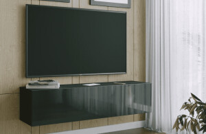 Product detail of ArtExt Závěsný TV stolek JOY | 150 cm Barva: R3 černý lesk
