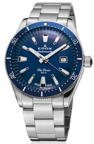 Product detail of EDOX Skydiver Date Automatic 80126-3BUN-BUIN Limited Edition