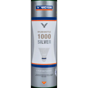 Product detail of Badmintonové míče Victor  Nylon Shuttle 1000 Silver - White 6 ks  zelený proužek (do 19-29°C)