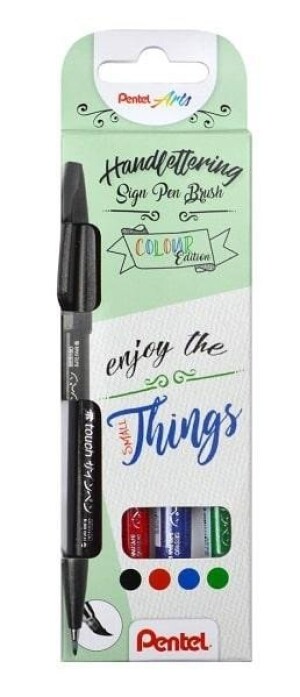 Product detail of Popisovač Pentel Arts Touch Brush Sign Pen - 4 základní barvy, sada