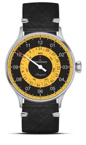 Product detail of MeisterSinger Pangaea Day Date S-PDD9Z25 - Černý kožený řemínek