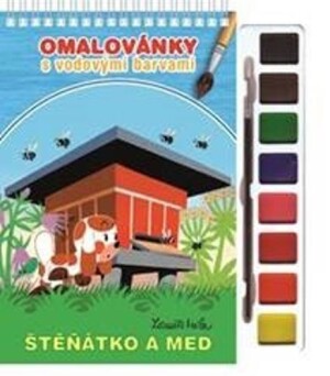 Product detail of Štěňátko a med - Omalovánky s vodovými barvami a štětcem - Zdeněk Miler