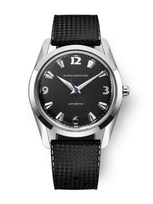 Product detail of Nivada Grenchen Antarctic 35 mm - Black White Luminova - Rubber tropic