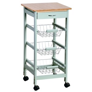 Product detail of Kesper 25813 Kuchyňský vozík s pracovní deskou, 77 x 36 x 36 cm