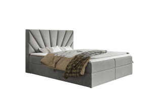 Product detail of Elvisia Manželská postel EMMA Boxspring 6 | šedá/Jasmine 90 160 x 200 cm Provedení: Postel bez toppera