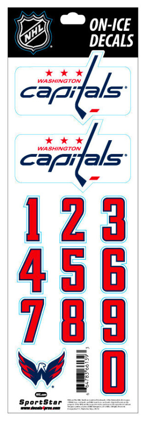 Product detail of Čísla na helmu Sportstape  ALL IN ONE HELMET DECALS - WASHINGTON CAPITALS