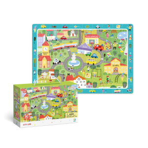 Product detail of Dodo Puzzle s hledáním obrázků - Život ve městě 80 dílků - TM Toys