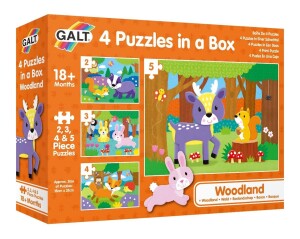 Product detail of Galt 4 Puzzle v krabici - V lese