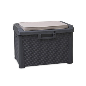 Product detail of Santorini Zahradní úložný box s polstrem - malý - barva antracit