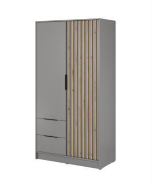 Product detail of ArtPS Šatní skříň KELLY 2D bez zrcadla | šedá