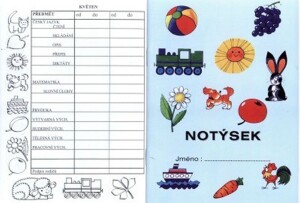 Product detail of Notýsek text s předměty pro 1.a 2.ročník na každý měsíc dvě stránky po týdnech