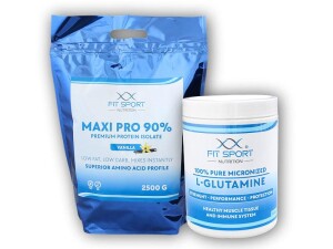 Product detail of FitSport Nutrition Maxi Pro 90% 2500g + 100% Pure L-Glutamine 550g Micronized