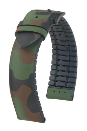 Product detail of Řemínek Hirsch John - zelený - 22 mm - L – Standardní délka (doporučujeme) - 20 mm - Černá