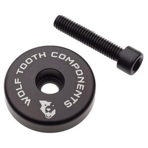 Product detail of Wolf Tooth Krytka Ultralight Stem Cap Černá + 5mm Spacer