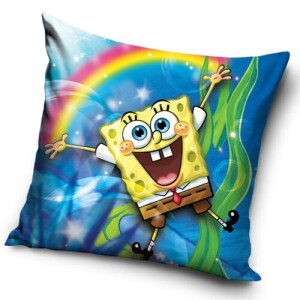 Product detail of Carbotex Povlak na polštářek Sponge Bob a Duha, 40 x 40 cm