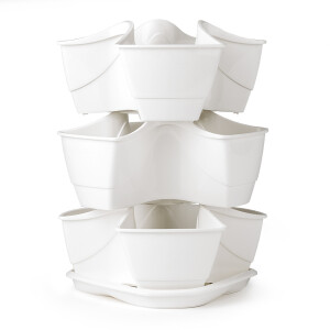 Product detail of PROSPERPLAST COUBI květináč 29,5x29,5x38cm, bílá DKN3003