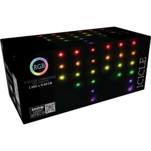Product detail of RGB Vánoční LED řetěz s dálkovým ovládáním Rampouchy 85 LED, 300 cm