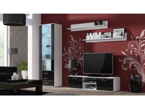 Product detail of Artcam Obývací stěna SOHO 7 Barva: bílá/černý lesk