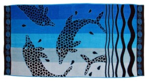 Product detail of Oboustranná plážová osuška Lovely Home Dolphins