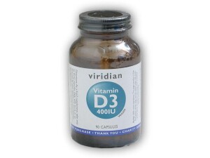Product detail of Viridian Vitamin D3 400IU 90 kapslí