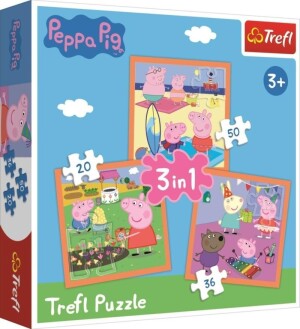 Product detail of Trefl Puzzle Peppa Pig - Úžasné nápady 3v1