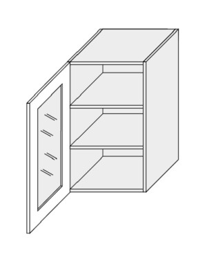 Product detail of ArtExt Vrchní kuchyňská skříňka Napoli W2S / 45 POVRCHOVÁ ÚPRAVA DVÍŘEK: MAT, BAREVNÉ PROVEDENÍ KORPUSU: BÍLÁ