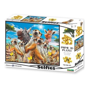 Product detail of Puzzle 3D - Surikata Selfie / 48 dílků - Kolektiv