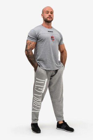Product detail of Pánské tepláky Nebbia  Beast Mode On iconic sweatpants 186 grey M