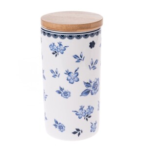 Product detail of Porcelánová dóza s bambusovým víkem Floral, 500 ml