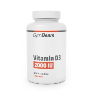 Product detail of GymBeam Vitamín D3 2000 IU 60 kaps.