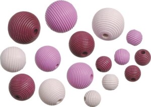 Product detail of Dřevěné korálky mix - růžová 20 ks