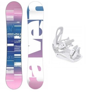 Product detail of Raven Supreme white dámský snowboard + Raven S230 White vázání
