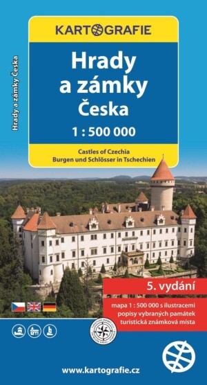 Product detail of Hrady a zámky Česka/1 : 500 000