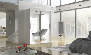 Product detail of ArtAdrk Šatní skříň ALEN | 150 cm Barva: Bílá